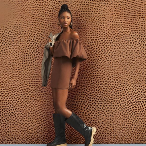 Anthropologie Nikita Mhaisalkar Off-The-Shoulder Bubble Dress NWT - Picture 4 of 9